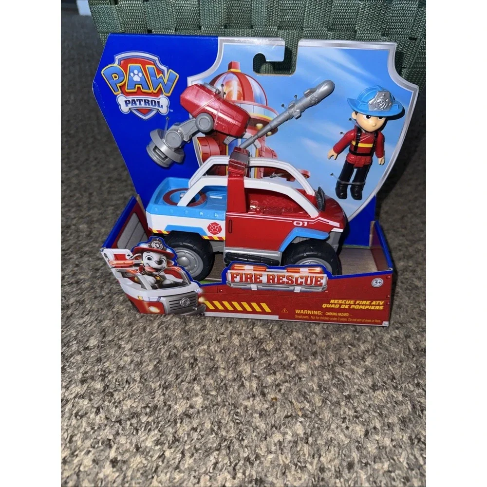 Paw Patrol Spin Master Nickelodeon Rescue Fire ATV New In Box with Ryder Figure